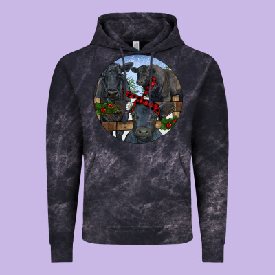 Black Angus Family Vintage Hoodie Designed By Ranaportraitstore