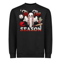 Black tis the season baseball halloween Heavyweight Sweatshirt - CowGirlArtShop