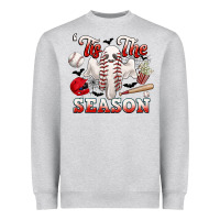 Heather Grey tis the season baseball halloween Heavyweight Sweatshirt - CowGirlArtShop