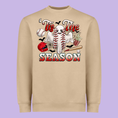 Tis The Season Baseball Halloween Heavyweight Sweatshirt Designed By Cowgirlartshop