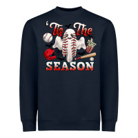 Navy tis the season baseball halloween Heavyweight Sweatshirt - CowGirlArtShop