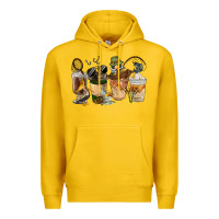 Lemon Fishing Coffee Cups Premium Hoodie - FaDigitalArtStudio