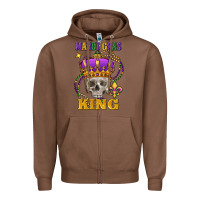 Chestnut Skull Mardi Gras king Zipper Hoodie - FaDigitalArtStudio