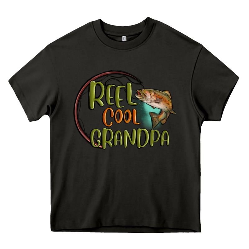 Reel Cool  Grandpa Heavy Core Tee by MaliasSmallBusiness | Teevron