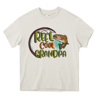 Cream reel cool  grandpa Heavy Core Tee - MaliasSmallBusiness