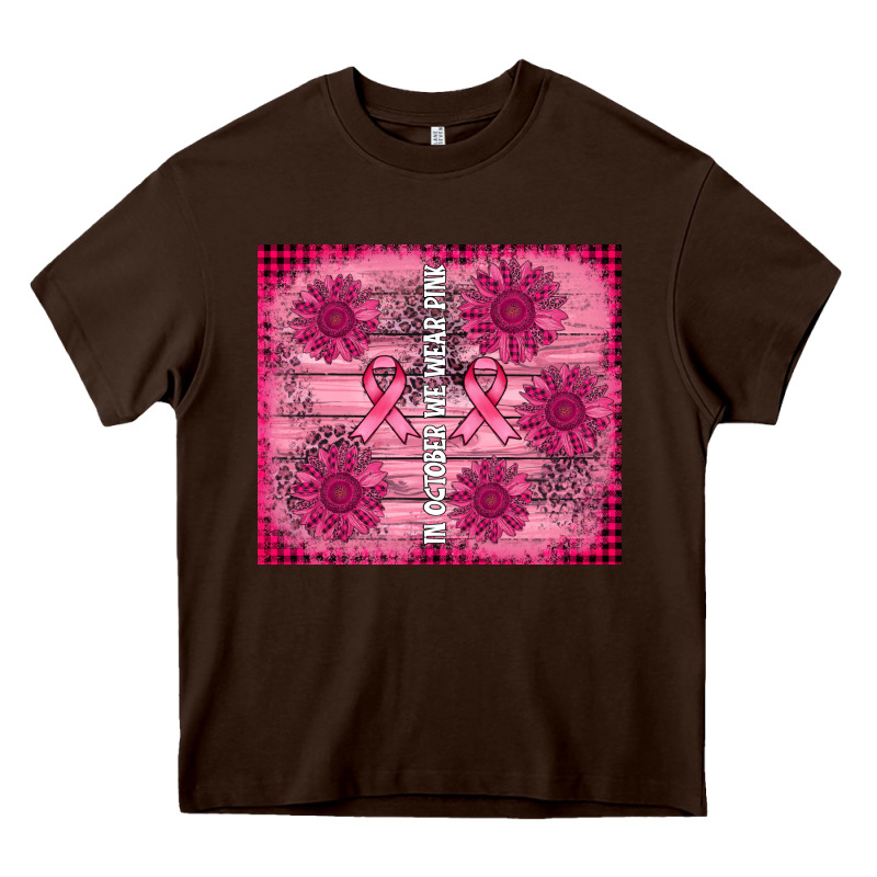 In October We Wear Pink Heavy Core Tee by AdoDesignShop | Teevron
