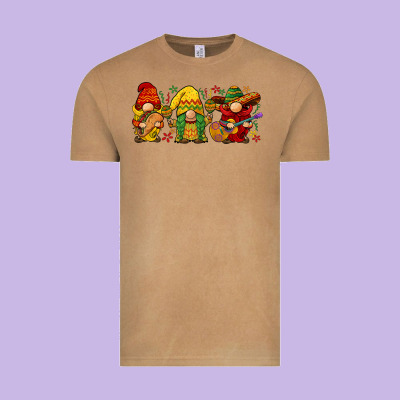 Cinco De Mayo Gnomies Vintage Tee Designed By Barkaloodesign