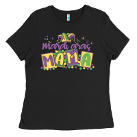 Black mardi gras mama Ladies Tee - MaliasSmallBusiness