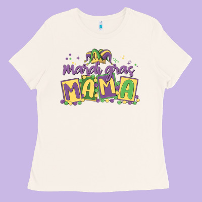 Mardi Gras Mama Ladies Tee Designed By Maliassmallbusiness