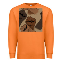 Carrot melanin raised fist seamless pattern Premium Sweatshirt - BundleAndBundleShop