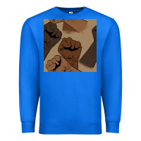 True Royal melanin raised fist seamless pattern Premium Sweatshirt - BundleAndBundleShop