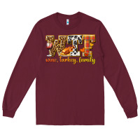 Burgundy WTF Wine Turkey Family Long Sleeve Tee - texasbilliewilder