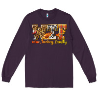 Plum WTF Wine Turkey Family Long Sleeve Tee - texasbilliewilder