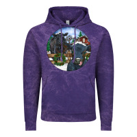 Cloud Purple Black Angus Cattle and Calf Christmas Vintage Hoodie - RanaPortraitStore