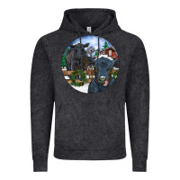 Vintage Black Black Angus Cattle and Calf Christmas Vintage Hoodie - RanaPortraitStore