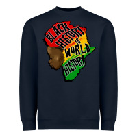 Navy black history is world history Heavyweight Sweatshirt - CowGirlArtShop