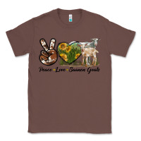Chestnut Peace Love Saanen Goats Classic Tee - LillyAllenDesigns