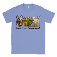Colony Blue Peace Love Saanen Goats Classic Tee - LillyAllenDesigns