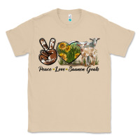 Mushroom Peace Love Saanen Goats Classic Tee - LillyAllenDesigns