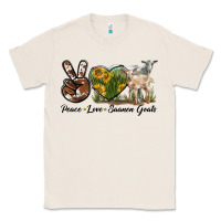 Natural Peace Love Saanen Goats Classic Tee - LillyAllenDesigns