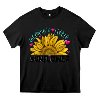 Black mommy' s little sunflower Heavy Core Tee - MaliasSmallBusiness