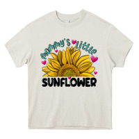 Cream mommy' s little sunflower Heavy Core Tee - MaliasSmallBusiness