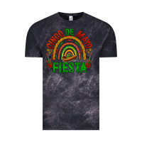 Cloud Black cinco de mayo fiesta rainbow Vintage Tee - BarkalooDesign
