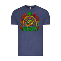 Vintage Denim cinco de mayo fiesta rainbow Vintage Tee - BarkalooDesign