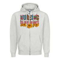 Dove Grey Nursing In My Heart Zipper Hoodie - FaDigitalArtStudio