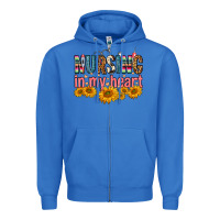 True Royal Nursing In My Heart Zipper Hoodie - FaDigitalArtStudio
