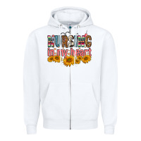 White Nursing In My Heart Zipper Hoodie - FaDigitalArtStudio