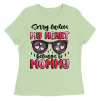 Matcha sorry ladies my heart belongs to mommy Ladies Tee - MaliasSmallBusiness