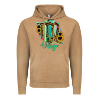 Vintage Camel Virgo Zodiac Sign Sunflower Leopard Serape Vintage Hoodie - RanaPortraitStore