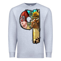 Heather Grey Farm Life Alphabet Lowercase Letters Q Premium Sweatshirt - BundleAndBundleShop