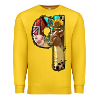 Lemon Farm Life Alphabet Lowercase Letters Q Premium Sweatshirt - BundleAndBundleShop