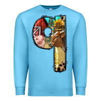 Ocean Blue Farm Life Alphabet Lowercase Letters Q Premium Sweatshirt - BundleAndBundleShop