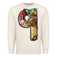 Sandshell Farm Life Alphabet Lowercase Letters Q Premium Sweatshirt - BundleAndBundleShop
