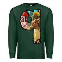 Sports Green Farm Life Alphabet Lowercase Letters Q Premium Sweatshirt - BundleAndBundleShop