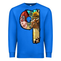 True Royal Farm Life Alphabet Lowercase Letters Q Premium Sweatshirt - BundleAndBundleShop