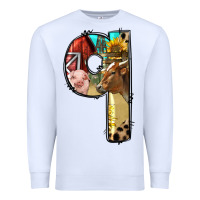 White Farm Life Alphabet Lowercase Letters Q Premium Sweatshirt - BundleAndBundleShop
