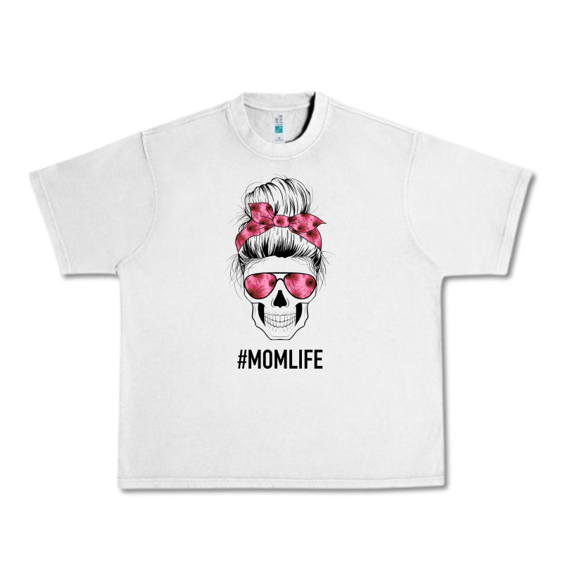 Pink Flower Mom Skull Urban Heavy Tee by Bettercallsaul | Teevron