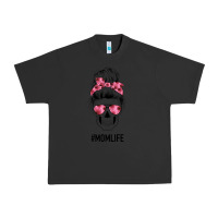 Pigment Black Pink Flower Mom Skull Urban Heavy Tee - Bettercallsaul