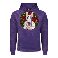 Cloud Purple Christmas Bull Terrier Vintage Hoodie - RanaPortraitStore
