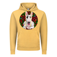 Vintage Mustard Christmas Bull Terrier Vintage Hoodie - RanaPortraitStore