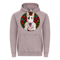Vintage Zinc Christmas Bull Terrier Vintage Hoodie - RanaPortraitStore