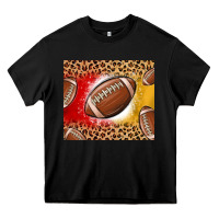 Black team color red and gold football Heavy Core Tee - MaliasSmallBusiness