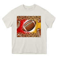 Team Color Red And Gold Football Heavy Core Tee | Teevron
