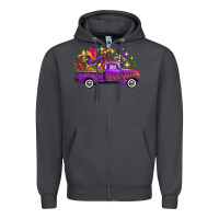 Smoke Mardi Gras Leopard Truck Zipper Hoodie - FaDigitalArtStudio
