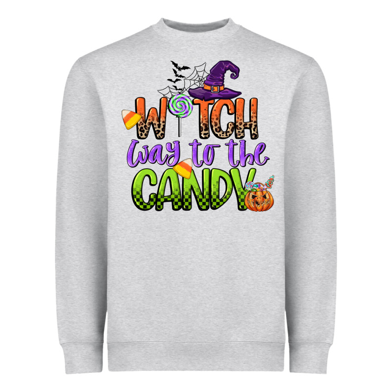 Witch Way To The Candy Heavyweight Sweatshirt by CowGirlArtShop | Teevron