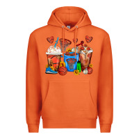Carrot Basketball Coffee Cups Premium Hoodie - FaDigitalArtStudio